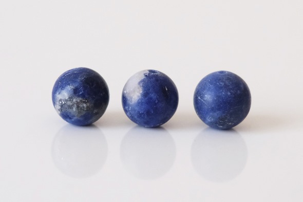 matte lapis lazuli kralen, bolletjes om armbanden te maken, zahia