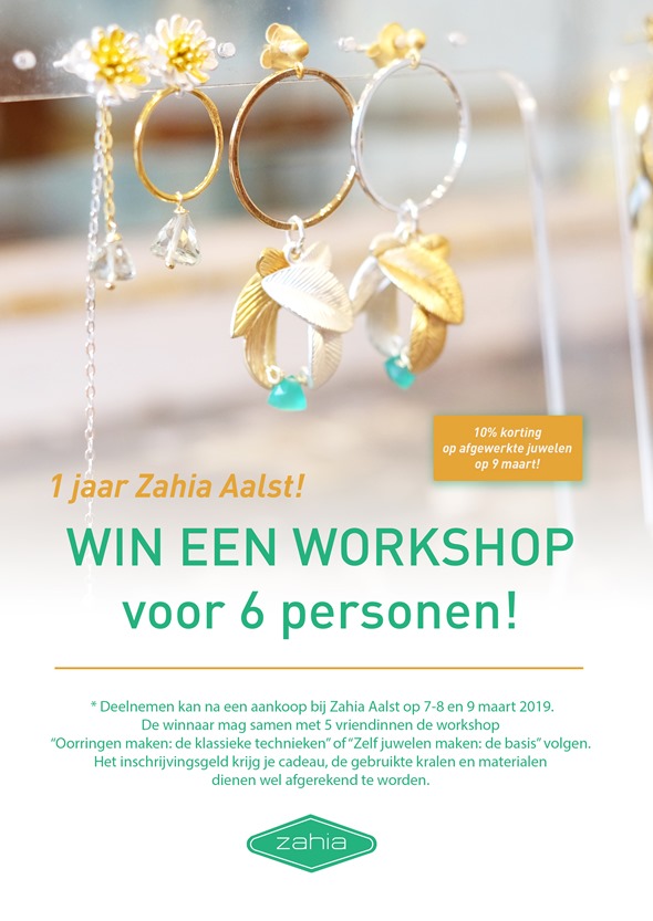 affiche 1 jaar Zahia Aalst