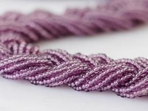 lila paarse snoeren vintage rocailles_seed beads_zahia kralen