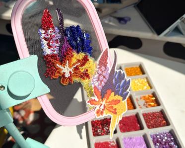 Borduurworkshop voor gevorderden: bloemenpatch